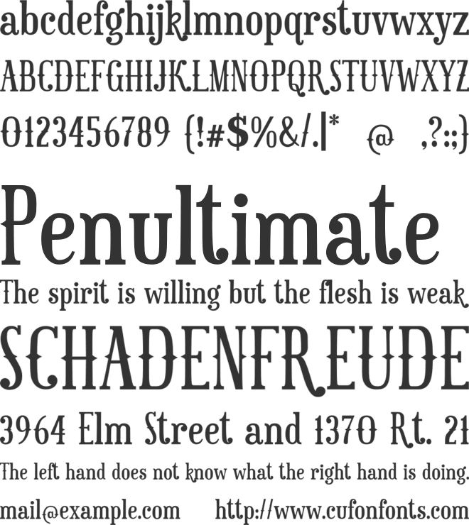 Honey Pocaline Classic Print font preview