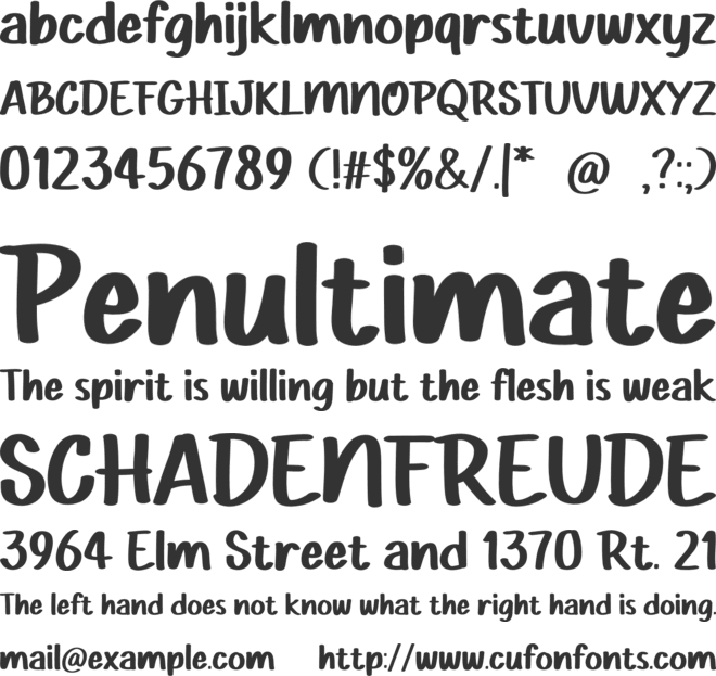 STAR COMIC font preview