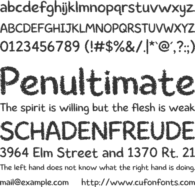 Munchee Personal Use Only font preview