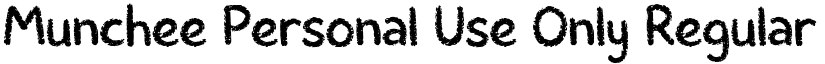 Munchee Personal Use Only font download