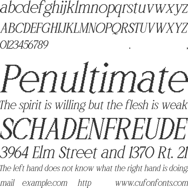 Windraw Aesthetic font preview