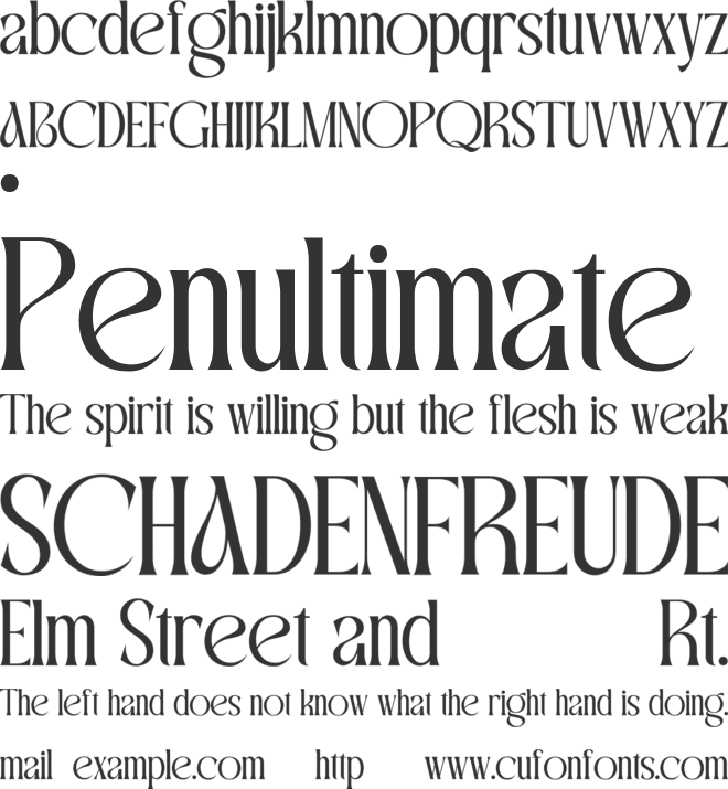 BIORA font preview
