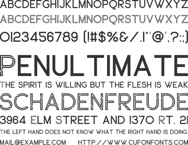 Orache font preview