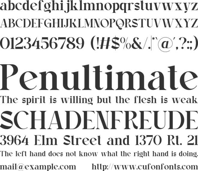 Ralons font preview