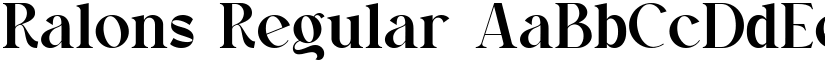 Ralons font download
