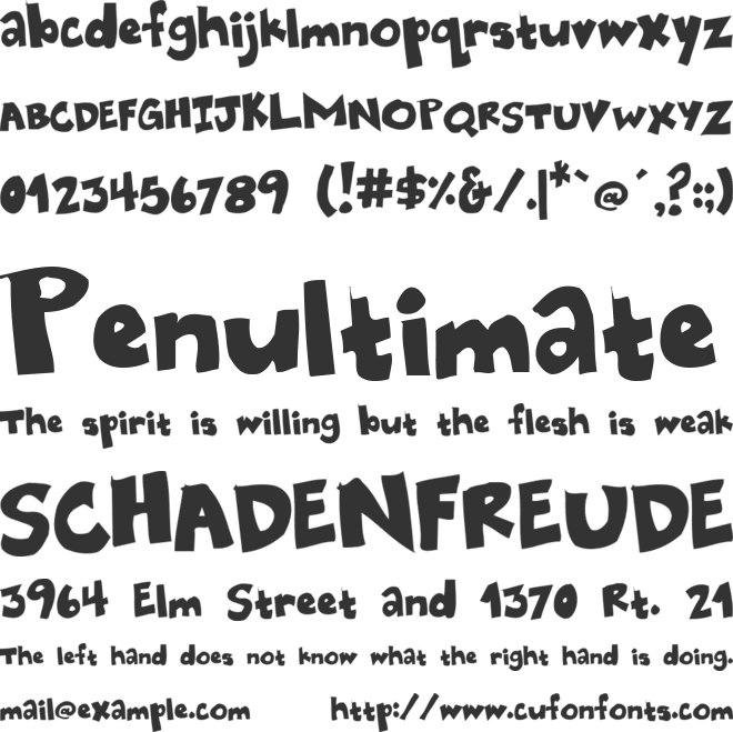 Playfun font preview