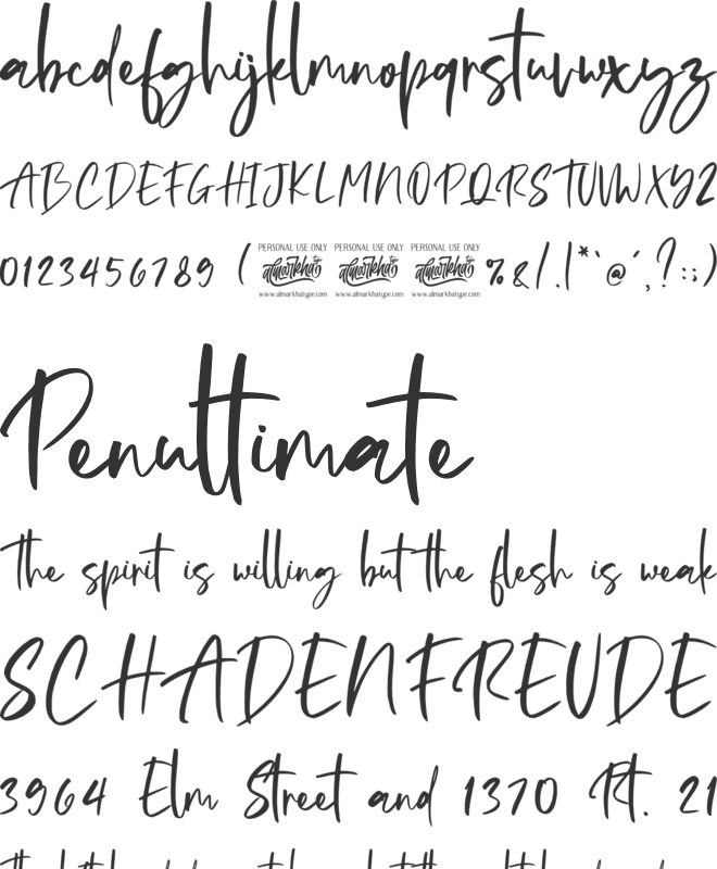 Rollakisse font preview