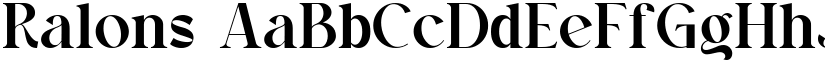 Ralons font download