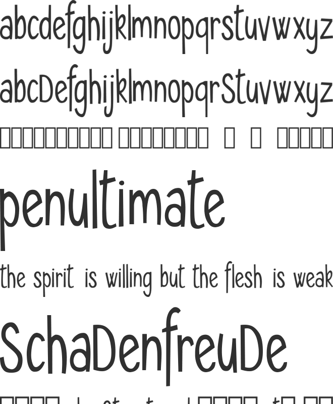 Seryfan font preview