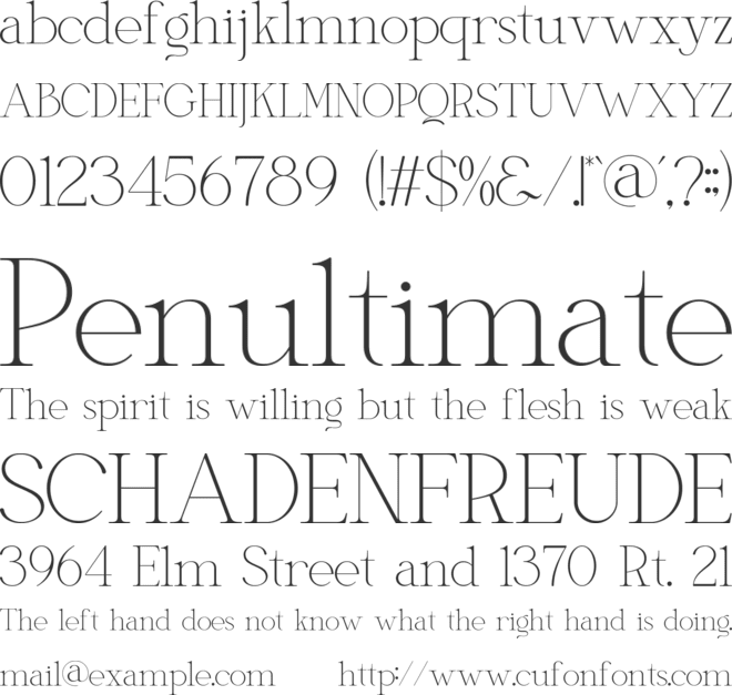 Qariga font preview