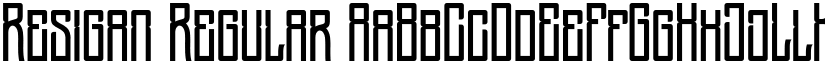 Resigan font download