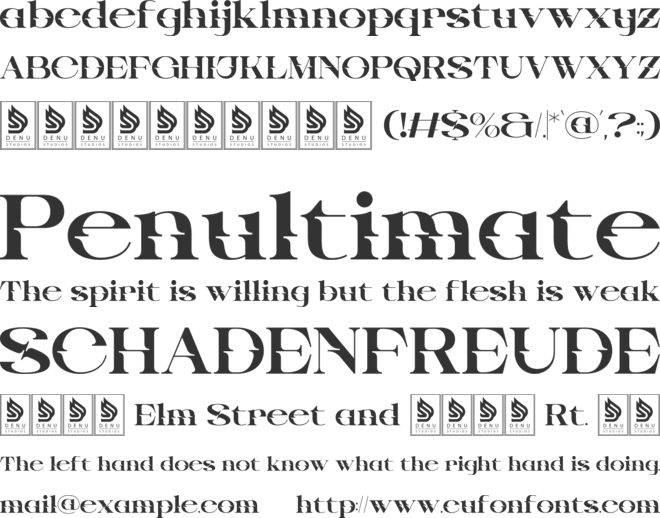 Reca Luno font preview