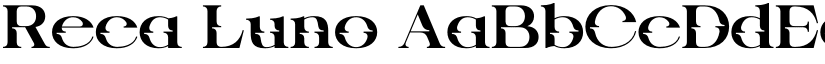 Reca Luno font download