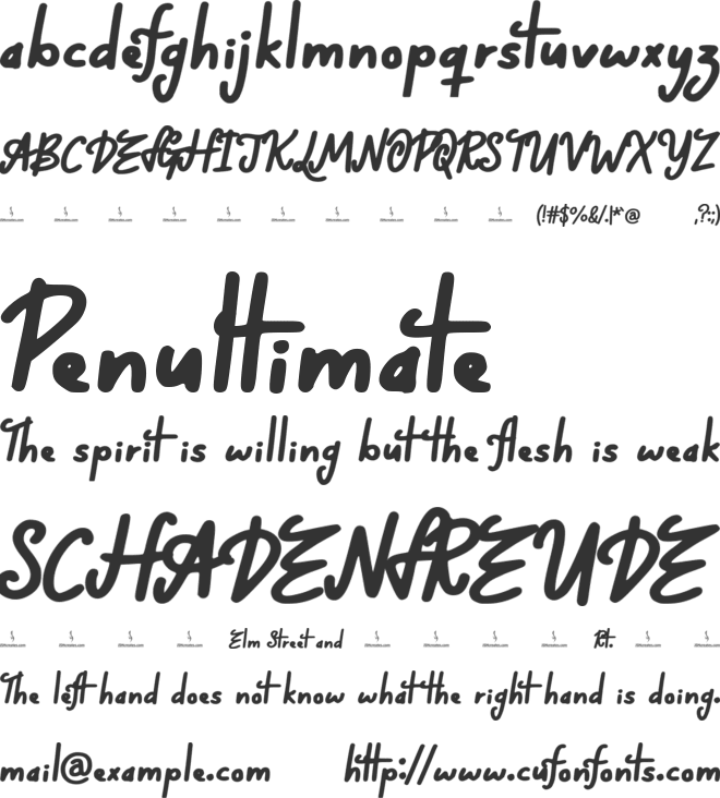 Mechanical Sunshine font preview