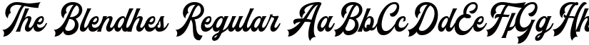 The Blendhes Regular font