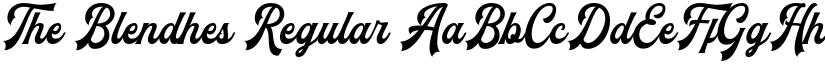 The Blendhes Regular font
