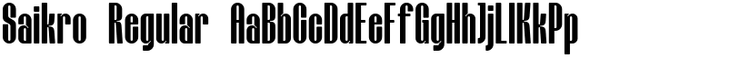 Saikro font download