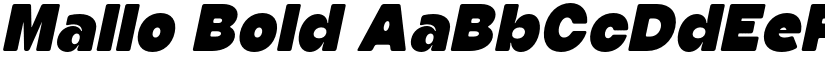 Mallo Bold font