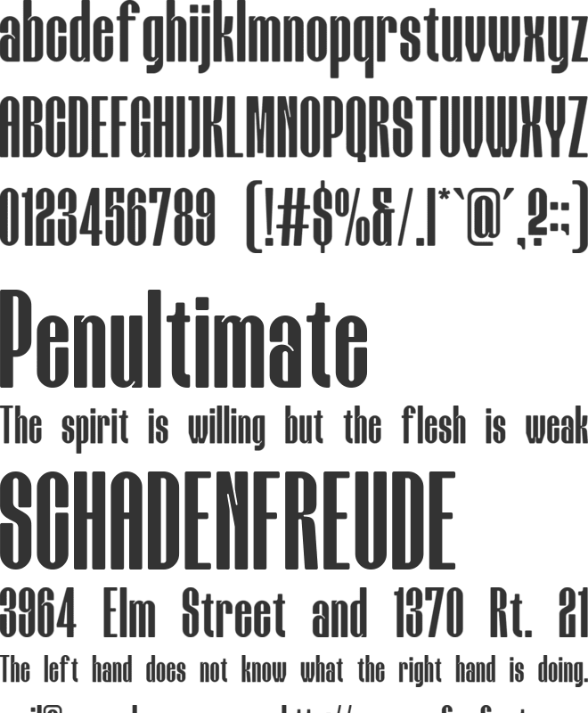 Saikro font preview