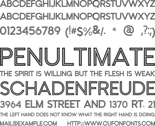 Camptown Title Block font preview