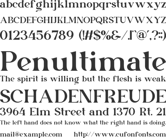 Seira font preview