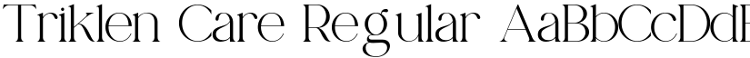 Triklen Care font download
