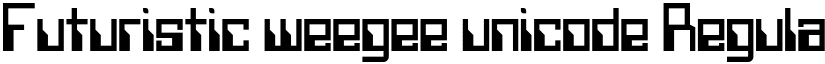 Futuristic Weegee Unicode font download