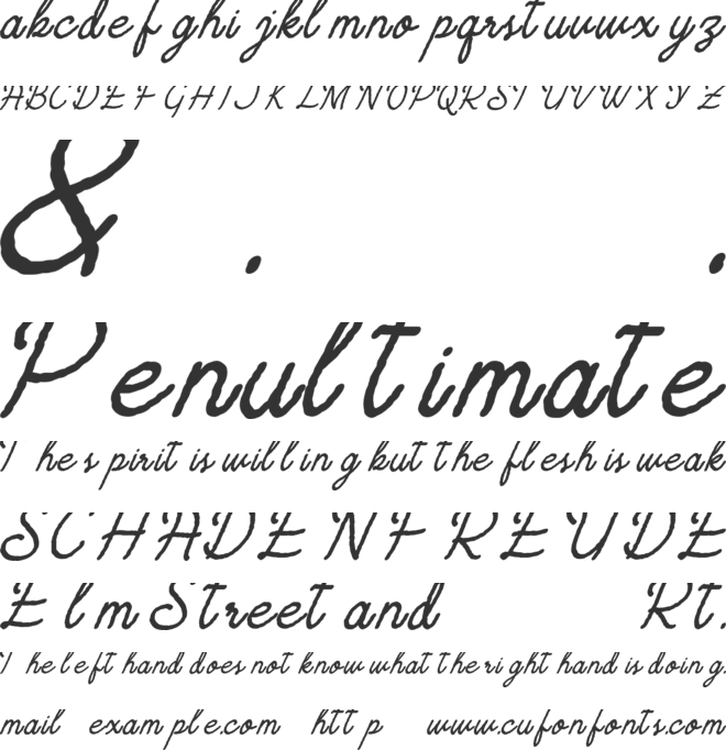 Machinay font preview