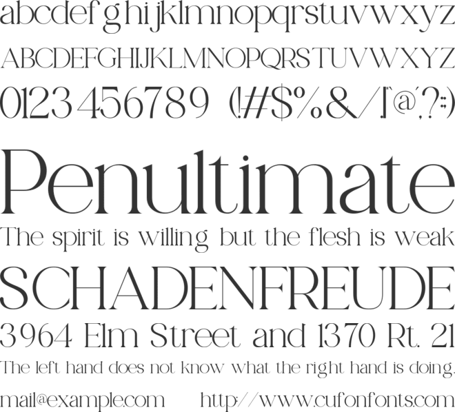 Triklen Care font preview