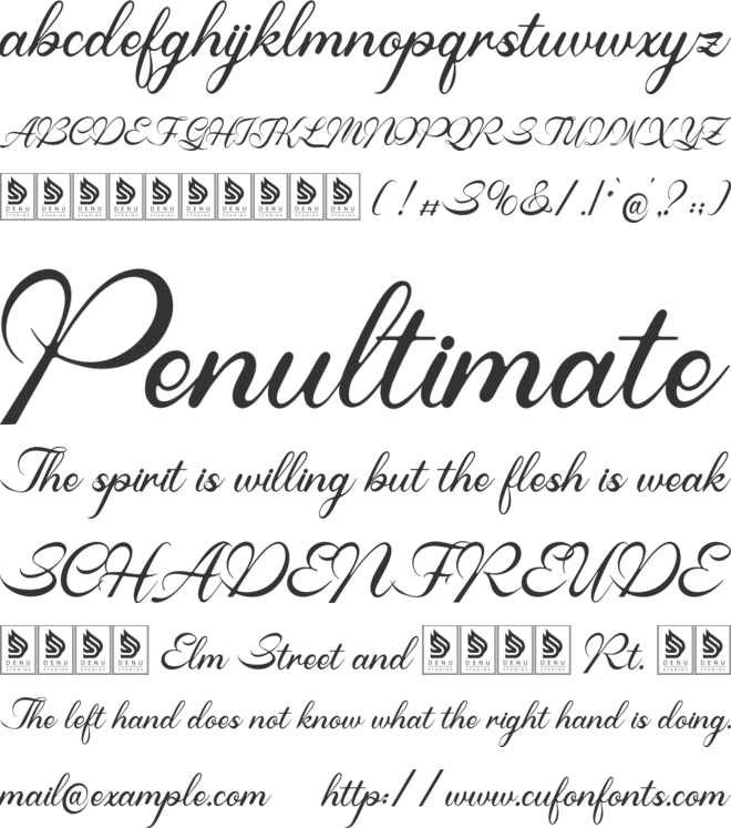Malograh font preview