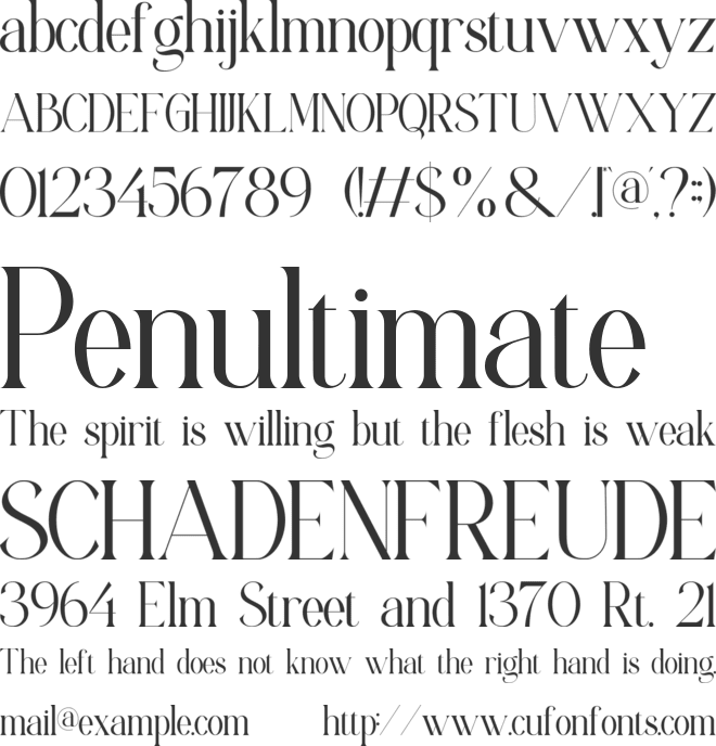 Welorac font preview