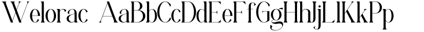 Welorac font download
