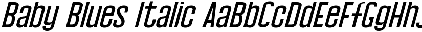Baby Blues Italic font