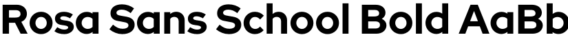 Rosa Sans School font download