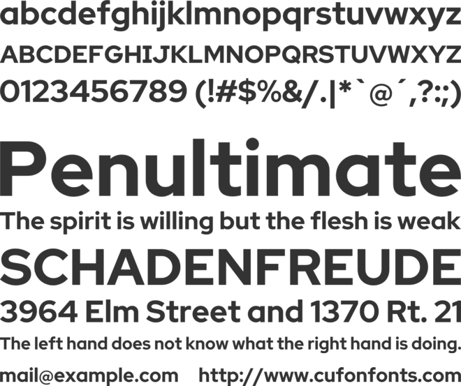 Rosa Sans School font preview