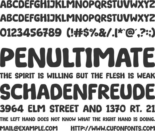 Matcha Home font preview