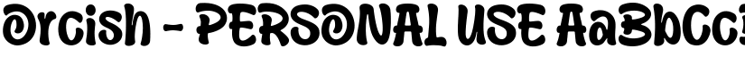 Orcish - PERSONAL USE font download