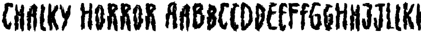 Chalky Horror font download