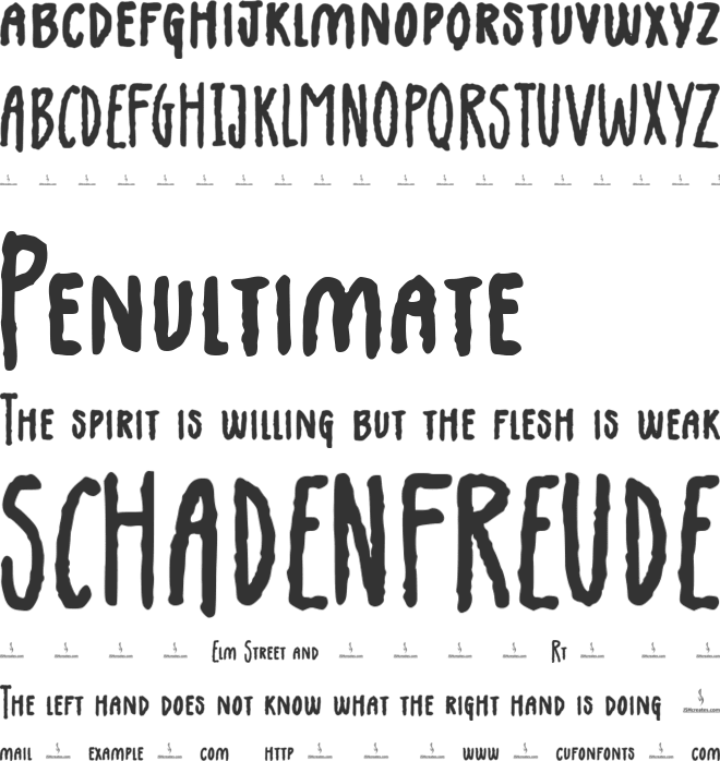 Tommy Knocker font preview