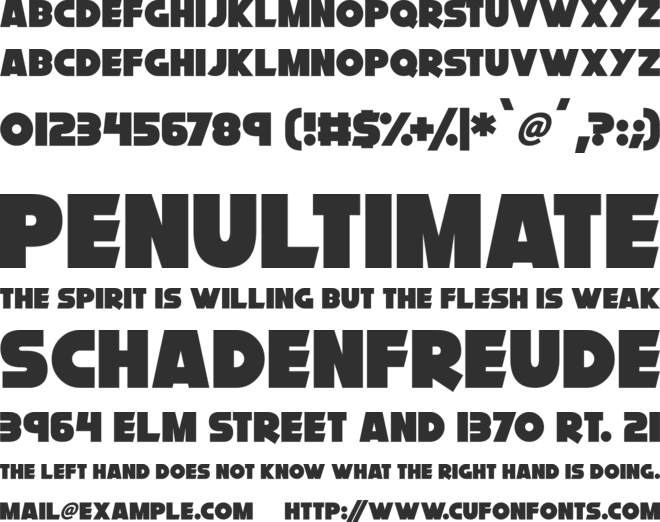 Cryogenix font preview