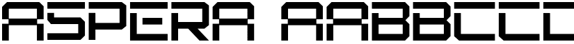Aspera font download