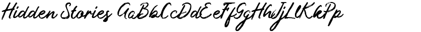 Hidden Stories font download