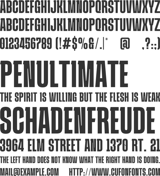 Paceon font preview