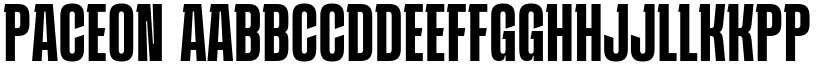 Paceon font download