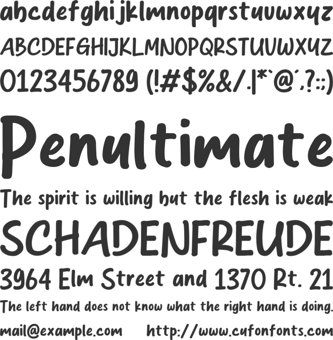 Peanut Crystal font preview