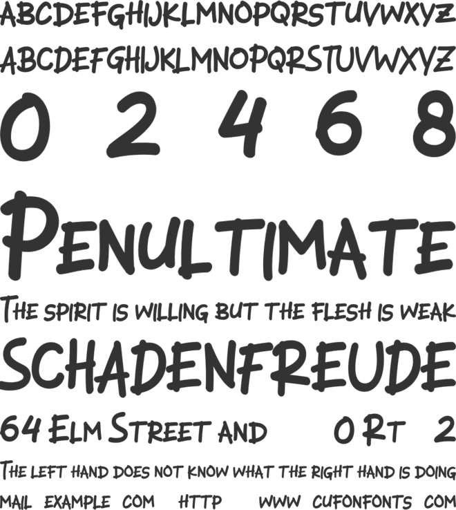 Baykonur font preview