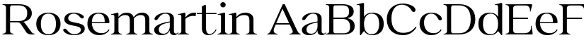 Rosemartin font download