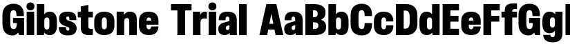 Gibstone Trial font