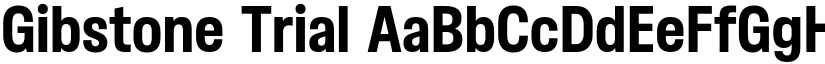 Gibstone Trial font