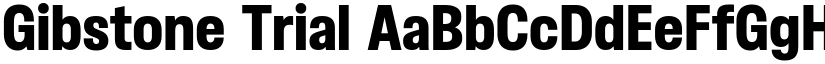Gibstone Trial font